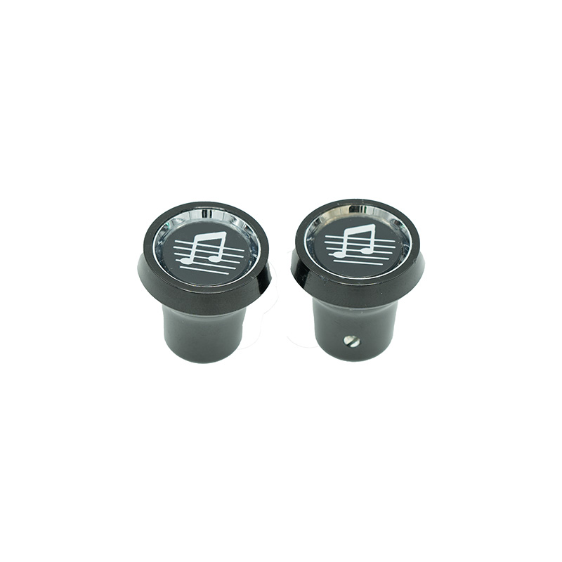 Radioknopf Blaupunkt universal mit Notenzeichen I schwarz und Inlay schwarz
