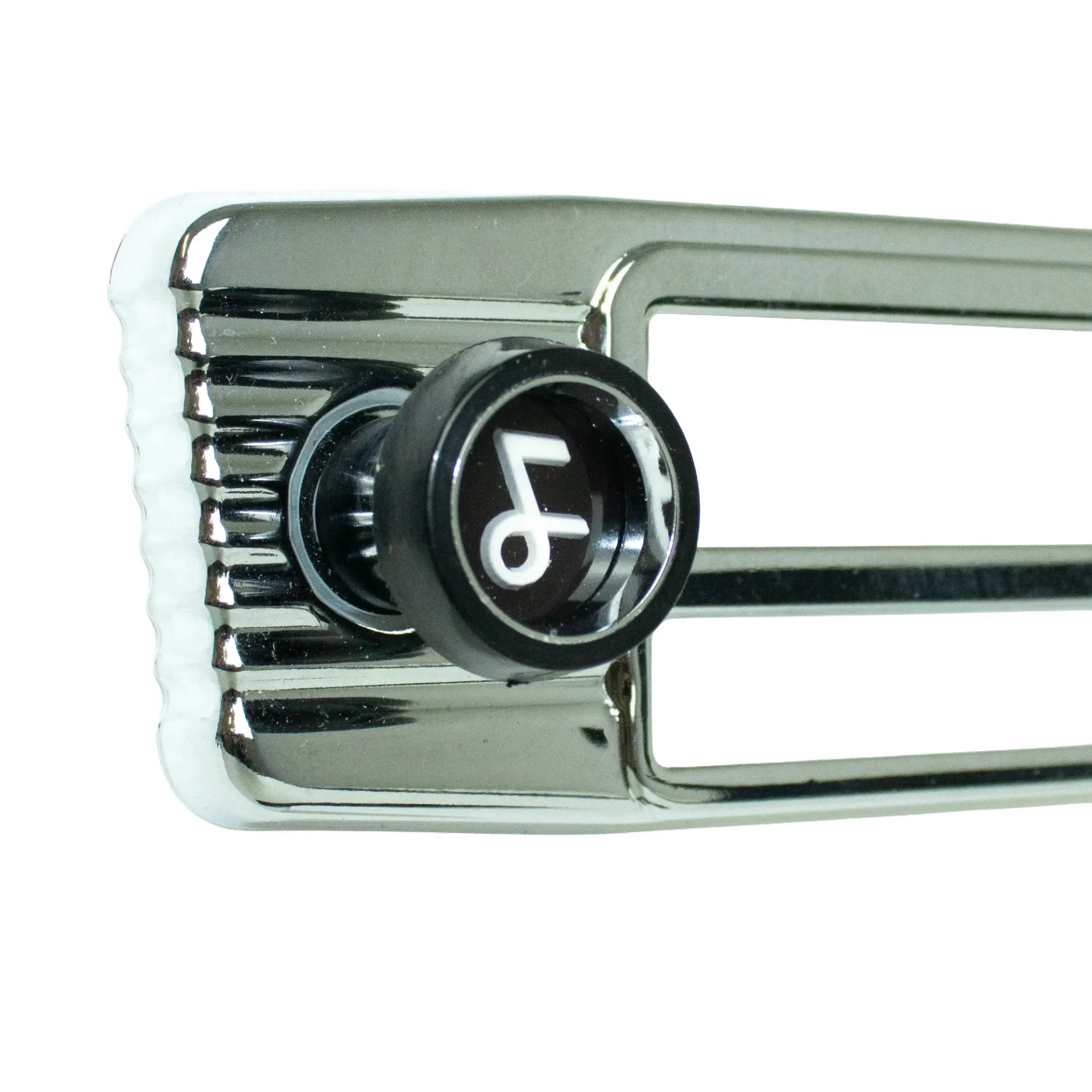 [WCRS209504] Radioknopf BECKER, schwarz, Inlay schwarz - Design "Logo"