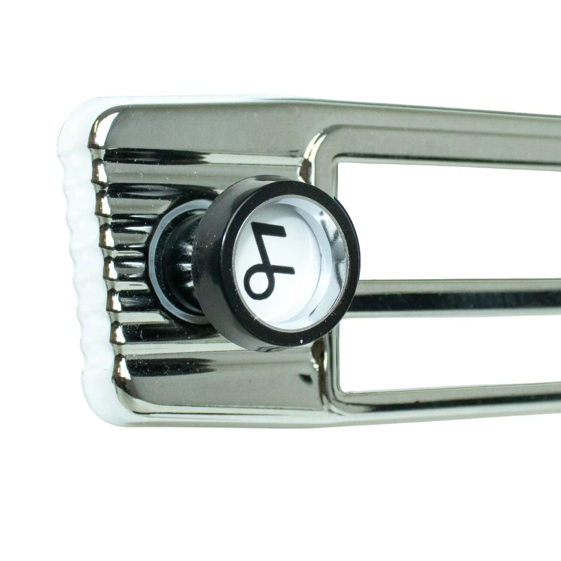 [WCRS209502] Radio knob BECKER, black, white inlay - Design "Logo"
