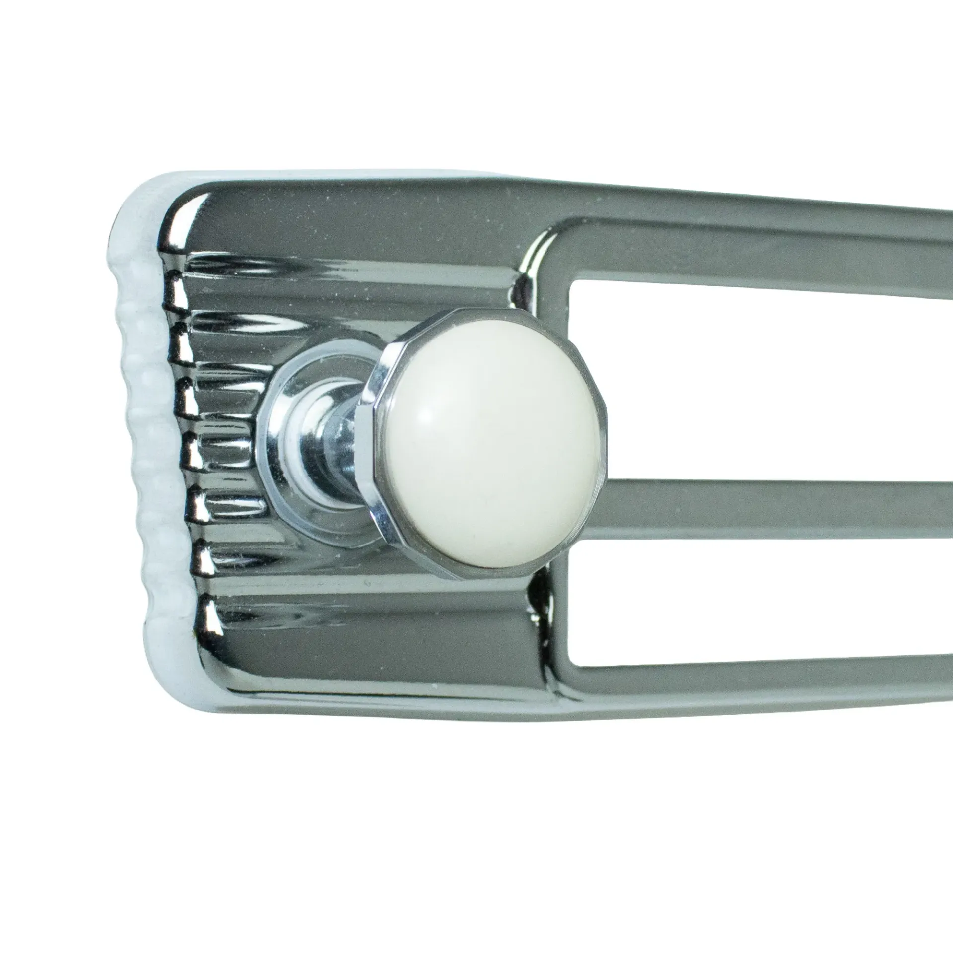 [WCRS206006] Radio knob BECKER chrome, ivory inlay - Design "Ponton"