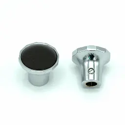 [WCRS206001] BECKER Radioknopf chrom mit Inlay schwarz gekürzt